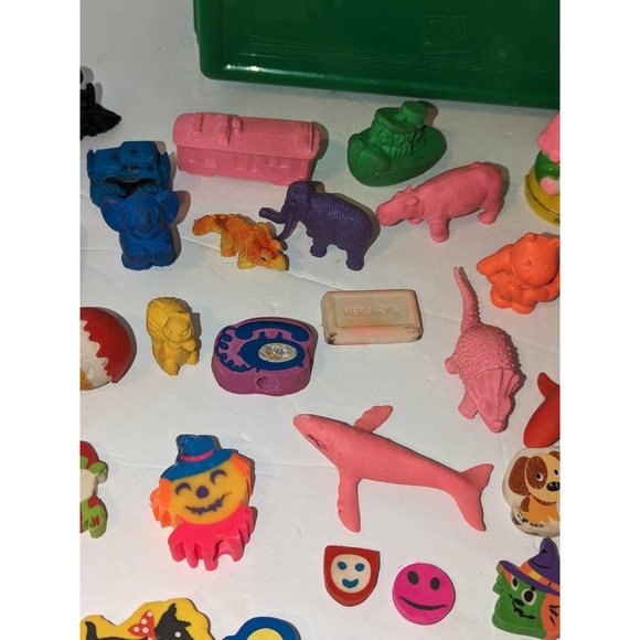 Vintage Lot Pencil Erasers Diener APII Collectible Lisa Frank Hallmark Snoopy - Picture 2 of 11